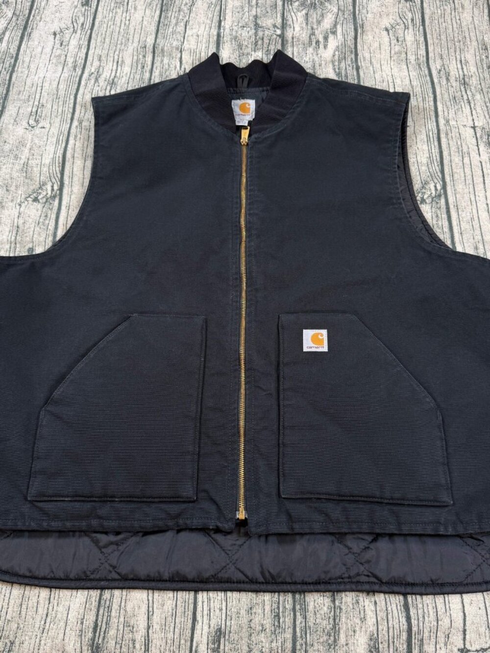 Carhartt V01-BLK Vest Men's 4XL Black Arctic Quilted Cotton Made in Mexico